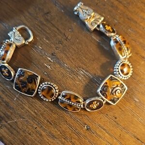 Elegant Silver and Gold Bracelet